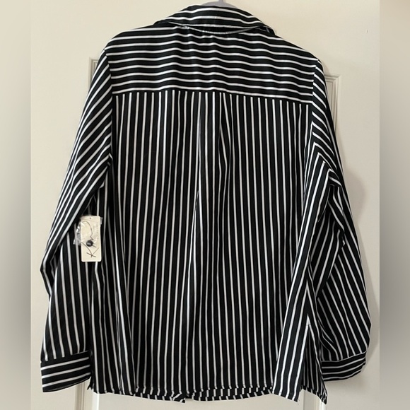 NWT Kim Rogers Button Down Striped Blouse Women’s Size 2X - Picture 3 of 16